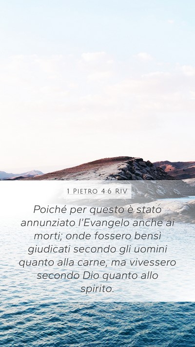 1 Pietro 4:6 RIV Bible Verse Image