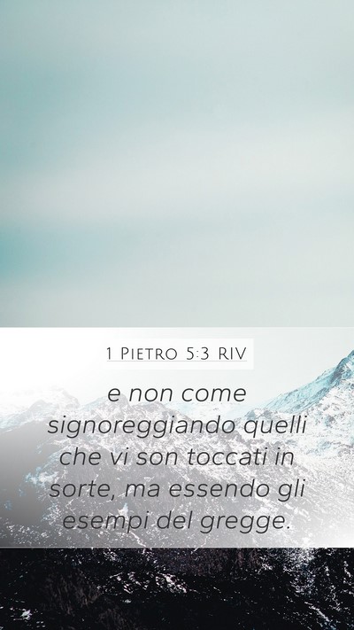 1 Pietro 5:3 RIV Bible Verse Image