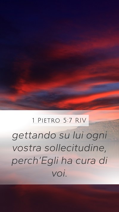 1 Pietro 5:7 RIV Bible Verse Image