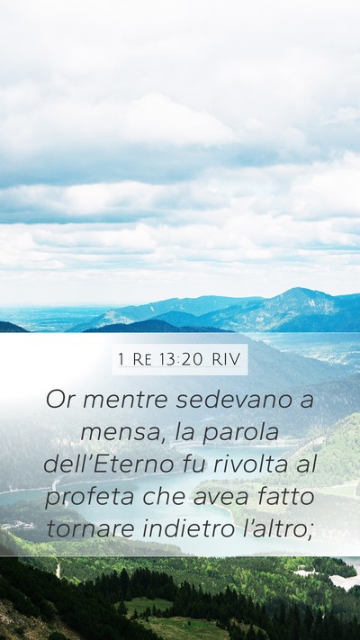 1 Re 13:20 RIV Bible Verse Image