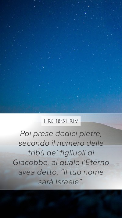 1 Re 18:31 RIV Bible Verse Image
