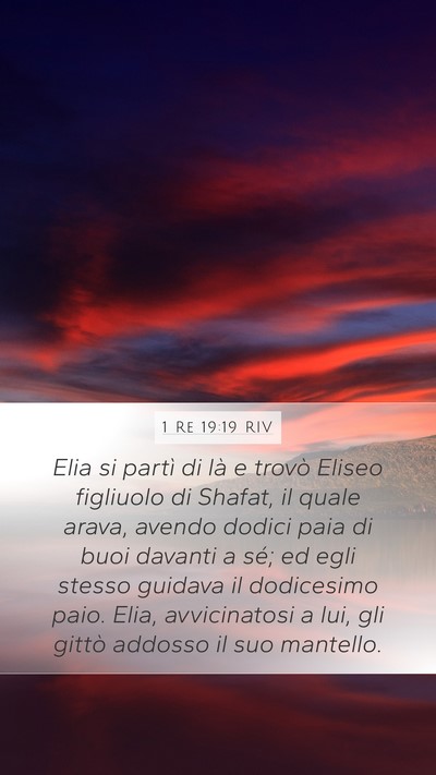 1 Re 19:19 RIV Bible Verse Image