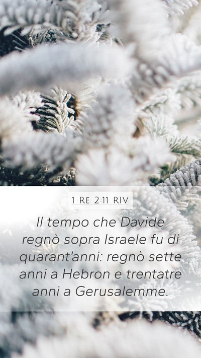 1 Re 2:11 RIV Mobile Phone Wallpaper - Il tempo che Davide regnò sopra Israele fu di - Mobile Bible Verse Wallpaper