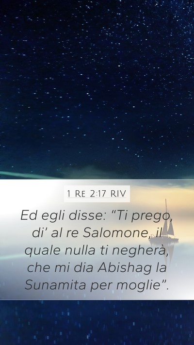 1 Re 2:17 RIV Bible Verse Image