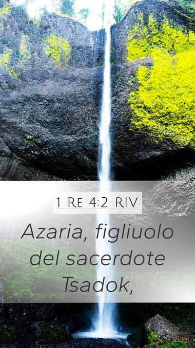 1 Re 4:2 RIV Mobile Phone Wallpaper - Azaria, figliuolo del sacerdote - Mobile Bible Verse Wallpaper