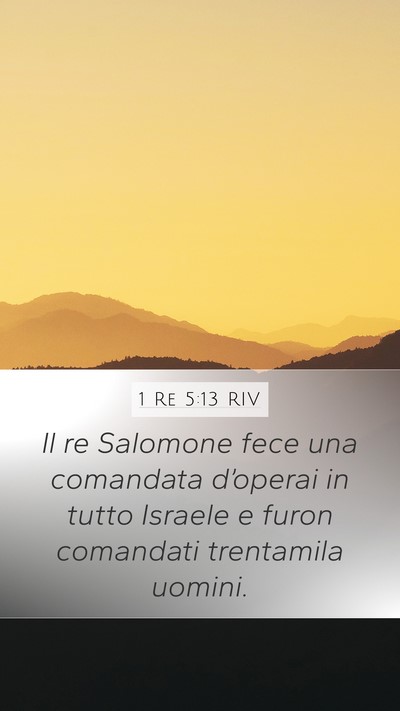 1 Re 5:13 RIV Bible Verse Image