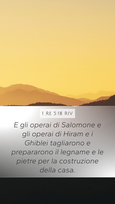 1 Re 5:18 RIV Bible Verse Image