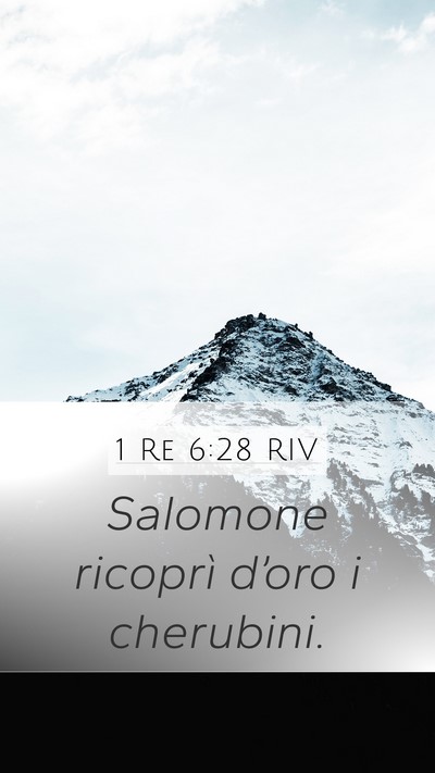 1 Re 6:28 RIV Mobile Phone Wallpaper - Salomone ricoprì d’oro i - Mobile Bible Verse Wallpaper