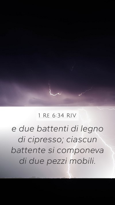 1 Re 6:34 RIV Bible Verse Image
