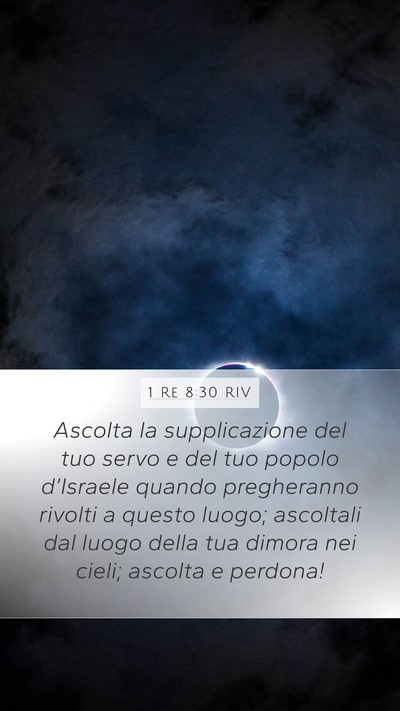 1 Re 8:30 RIV Bible Verse Image