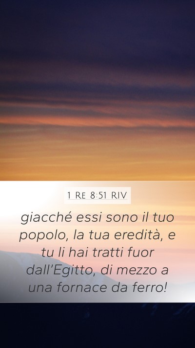1 Re 8:51 RIV Bible Verse Image