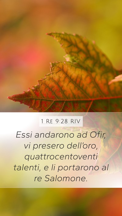 1 Re 9:28 RIV Bible Verse Image