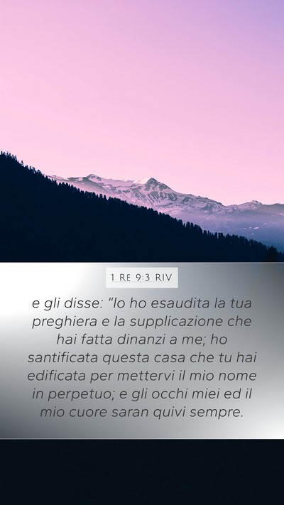 1 Re 9:3 RIV Bible Verse Image