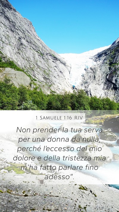 1 Samuele 1:16 RIV Bible Verse Image