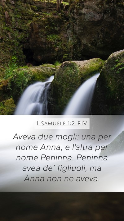 1 Samuele 1:2 RIV Bible Verse Image