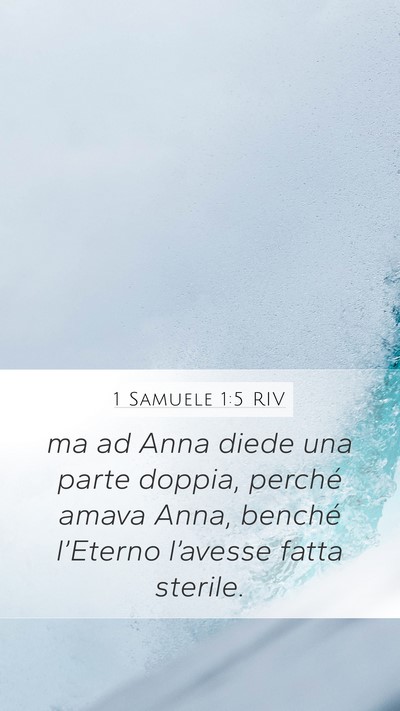 1 Samuele 1:5 RIV Bible Verse Image