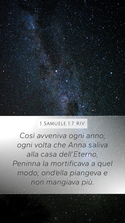 1 Samuele 1:7 RIV Bible Verse Image