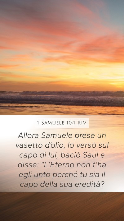 1 Samuele 10:1 RIV Bible Verse Image