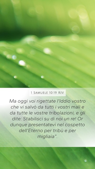 1 Samuele 10:19 RIV Bible Verse Image