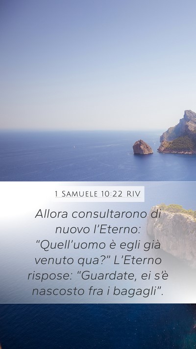 1 Samuele 10:22 RIV Bible Verse Image