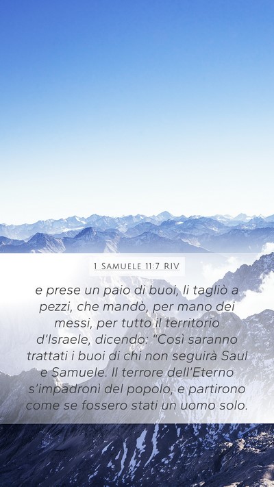 1 Samuele 11:7 RIV Bible Verse Image