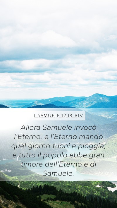1 Samuele 12:18 RIV Bible Verse Image