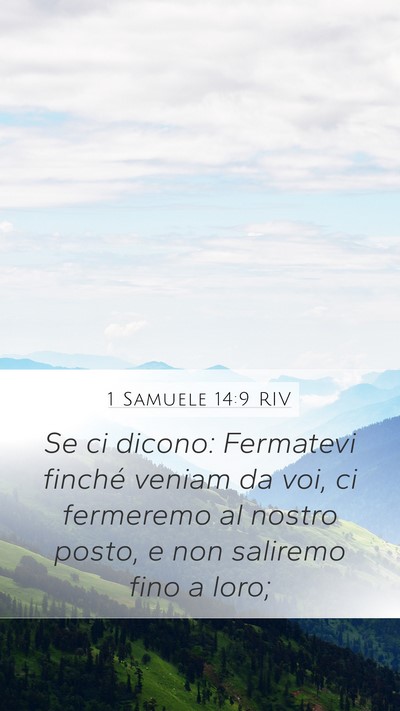 1 Samuele 14:9 RIV Bible Verse Image