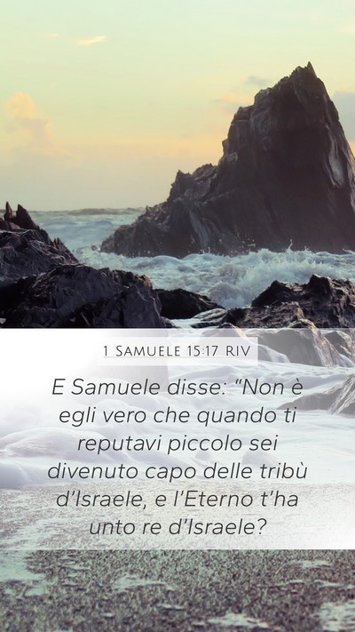 1 Samuele 15:17 RIV Bible Verse Image