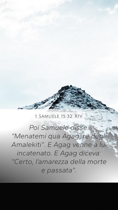 1 Samuele 15:32 RIV Bible Verse Image