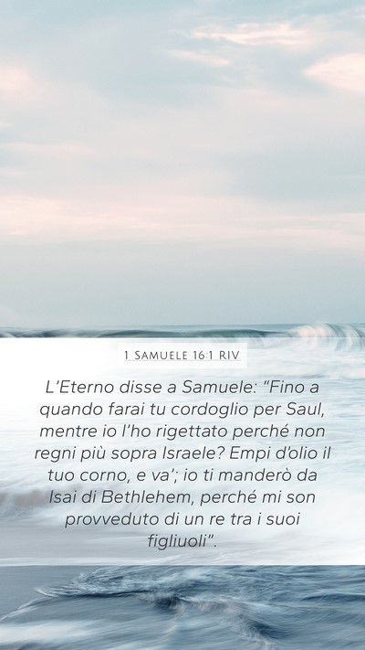 1 Samuele 16:1 RIV Bible Verse Image