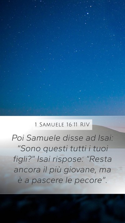 1 Samuele 16:11 RIV Bible Verse Image