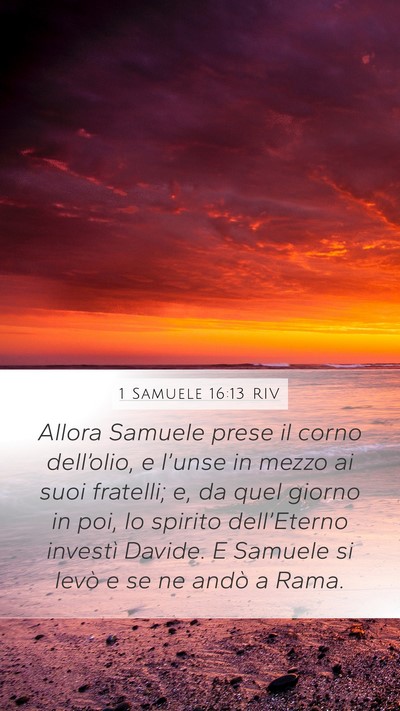 1 Samuele 16:13 RIV Bible Verse Image