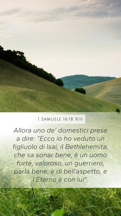 1 Samuele 16:18 RIV Bible Verse Image