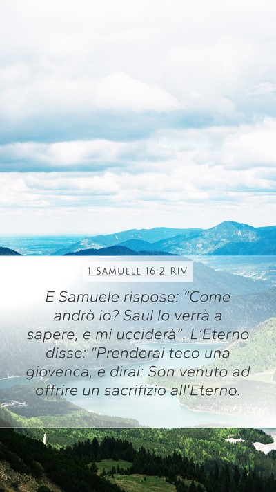1 Samuele 16:2 RIV Bible Verse Image