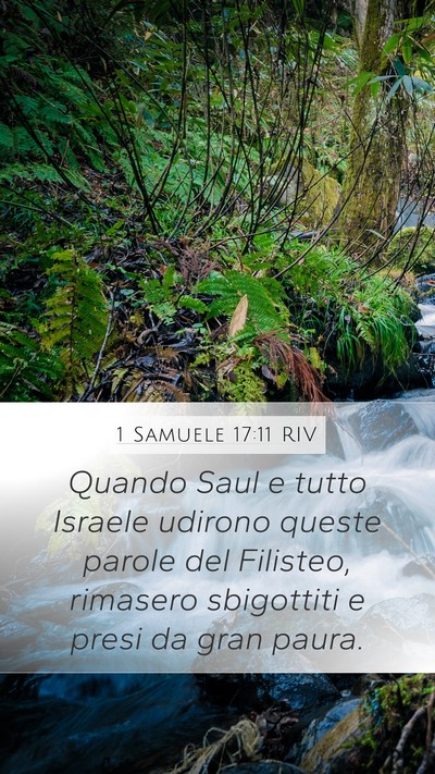 1 Samuele 17:11 RIV Bible Verse Image