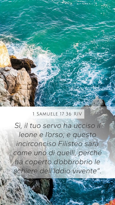 1 Samuele 17:36 RIV Bible Verse Image