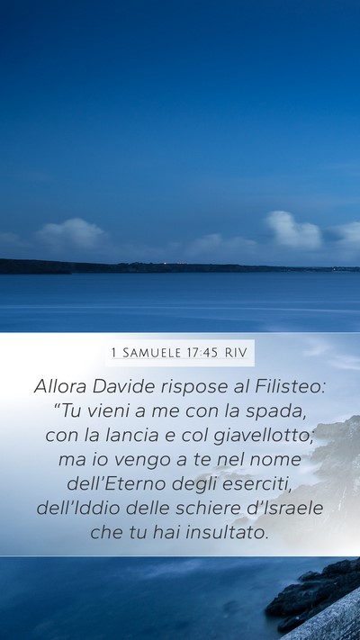 1 Samuele 17:45 RIV Bible Verse Image