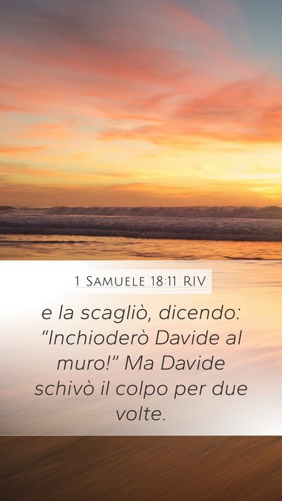 1 Samuele 18:11 RIV Bible Verse Image