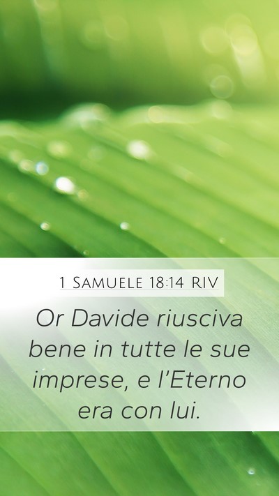1 Samuele 18:14 RIV Bible Verse Image