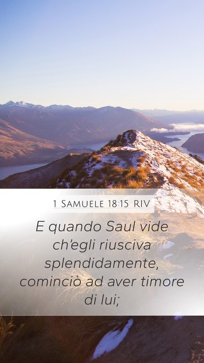 1 Samuele 18:15 RIV Bible Verse Image