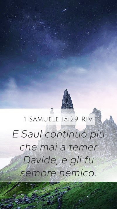 1 Samuele 18:29 RIV Bible Verse Image