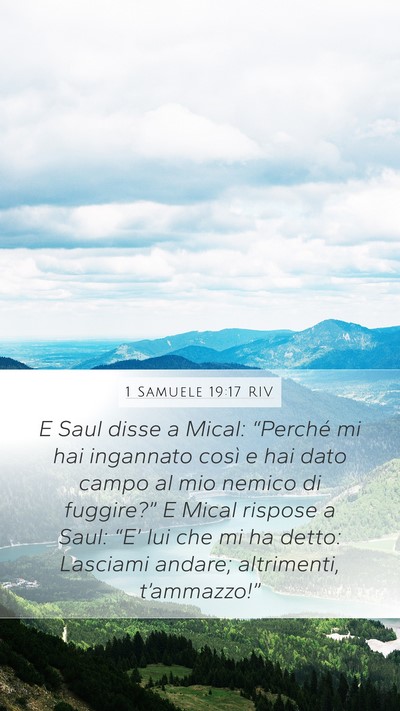 1 Samuele 19:17 RIV Bible Verse Image