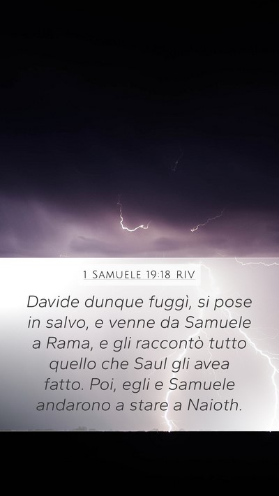 1 Samuele 19:18 RIV Bible Verse Image