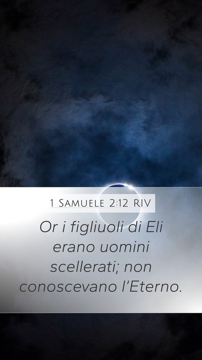 1 Samuele 2:12 RIV Bible Verse Image