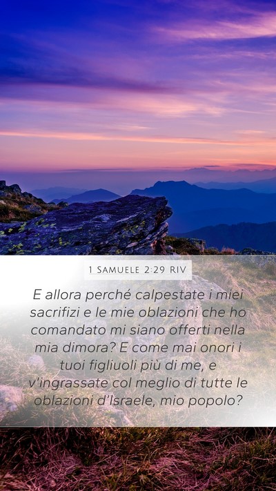 1 Samuele 2:29 RIV Bible Verse Image