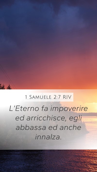 1 Samuele 2:7 RIV Bible Verse Image