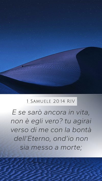 1 Samuele 20:14 RIV Bible Verse Image