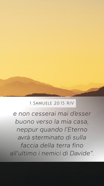 1 Samuele 20:15 RIV Bible Verse Image