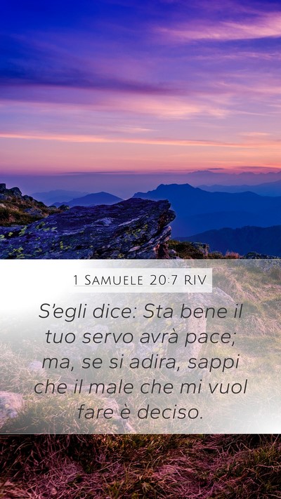 1 Samuele 20:7 RIV Bible Verse Image