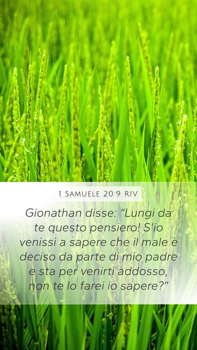 1 Samuele 20:9 RIV Bible Verse Image